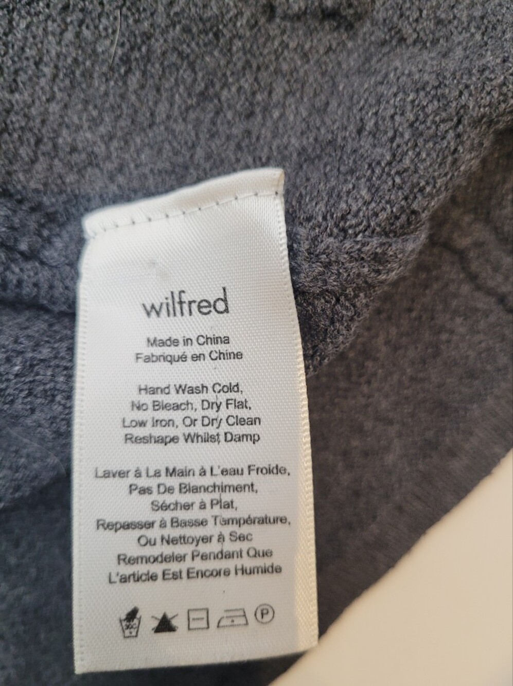 Aritzia Wilfred Free Gray Open Front Longline Duster Cardigan Sweater XXS - Picture 11 of 12
